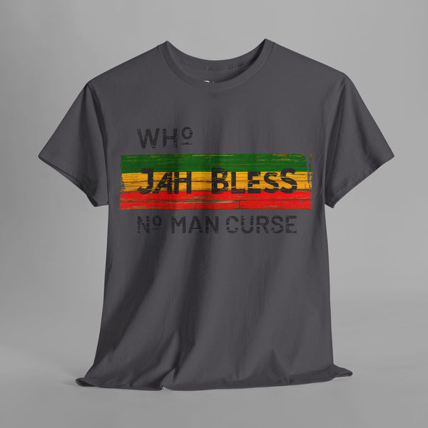 Who Jah Bless No Man Curse Strip T-Shirt