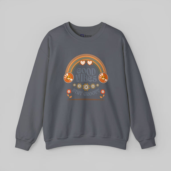 Good Vibes Stay Groovy Sweatshirt