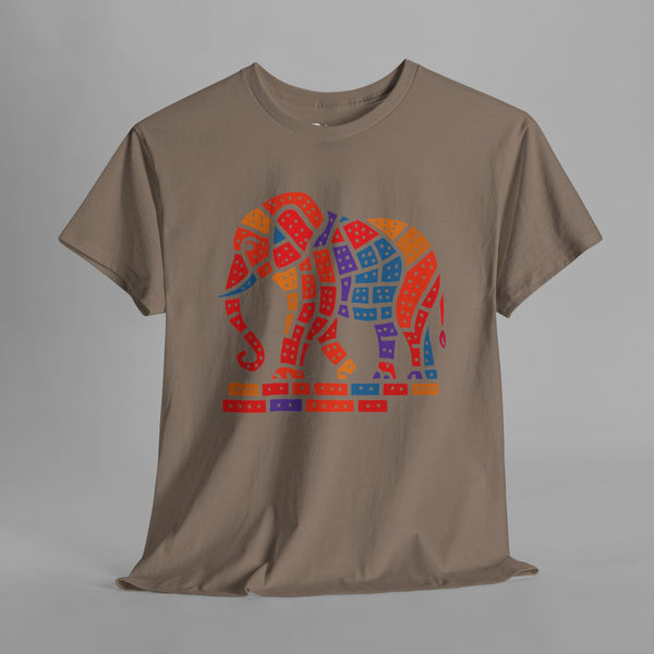 Colorful Mosaic Elephant T-Shirt