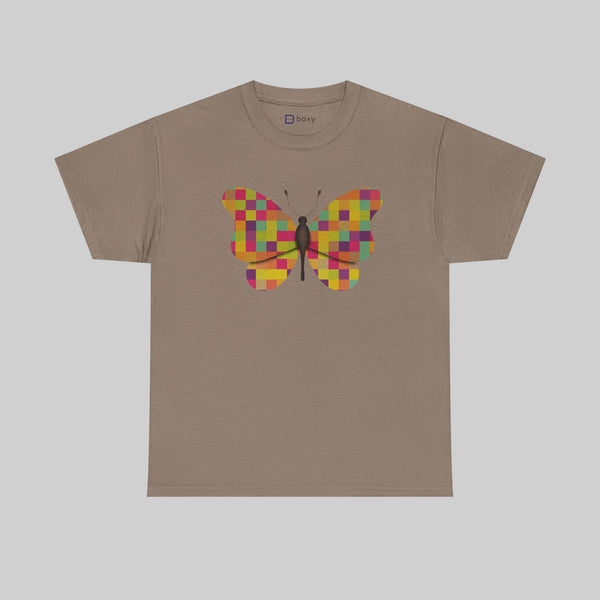 Colorful Patchwork Butterfly T-Shirt
