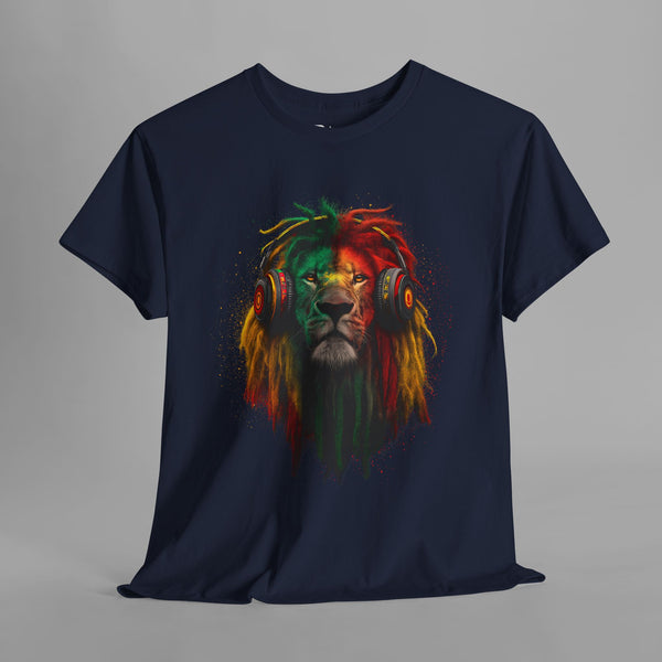 Reggae Lion with Headphones T-Shirt
