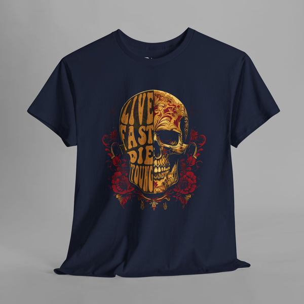 Vintage Gothic Skull Art T-Shirt