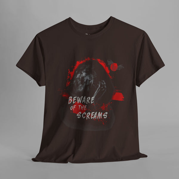 "Beware of the Screams" Horror Art T-Shirt