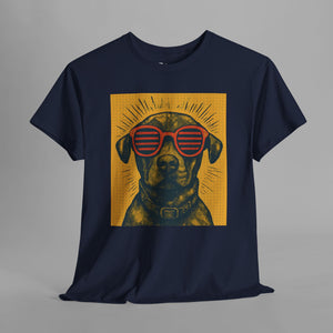 Retro Cool Dog Sunglasses - Vintage - Graphic T-Shirt