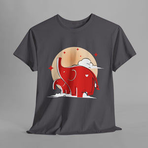 Cute Red Elephant - Graphic T-Shirt