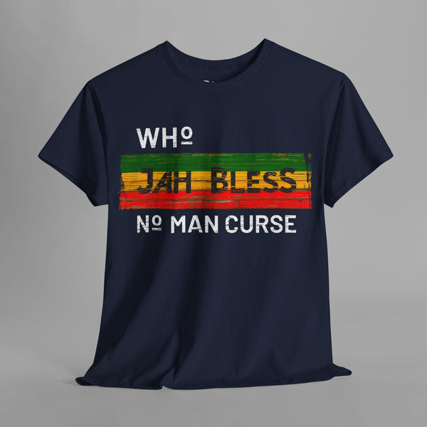 Who Jah Bless No Man Curse Strip T-Shirt