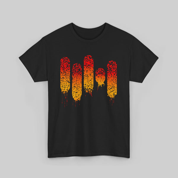 Melting Popsicles Summer Gradient Design Tee