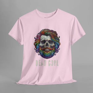 "Dead Cool" Rainbow Skull Art Graphic T-Shirt