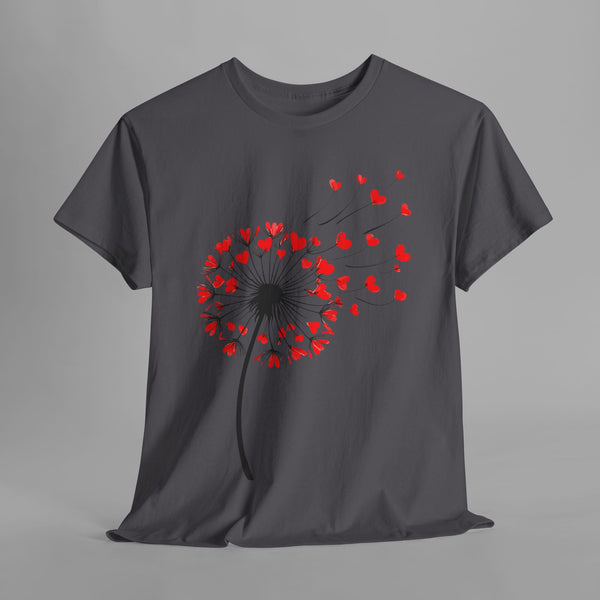Heart Dandelion Love Art T-Shirt
