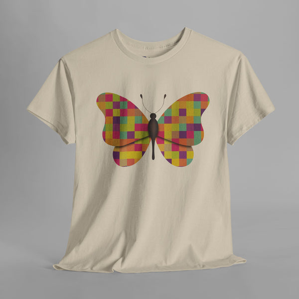 Colorful Patchwork Butterfly T-Shirt