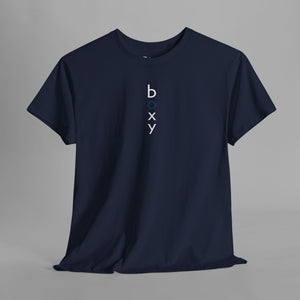Modern Boxy Logo - Clean Minimalist Brand T-Shirt