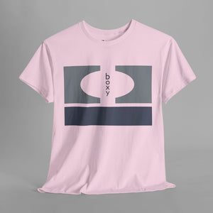 Boxy Geometric Logo - Modern Graphic T-Shirt