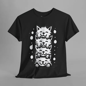 Stacked Cats - Abstract - Graphic T-Shirt