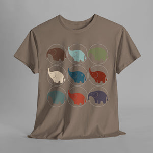 Colorful Elephant Collection - Minimalist - Graphic T-Shirt