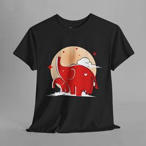 Cute Red Elephant - Graphic T-Shirt