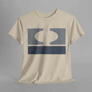 Boxy Geometric Logo - Modern Graphic T-Shirt