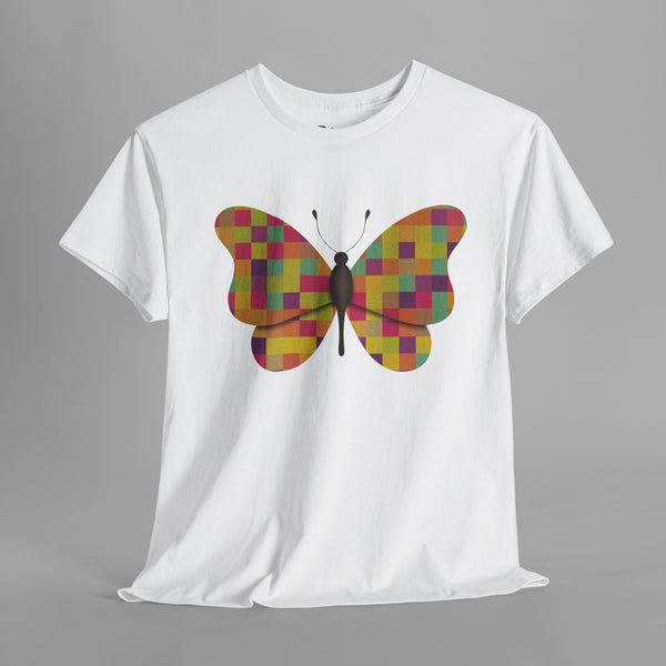 Colorful Patchwork Butterfly T-Shirt