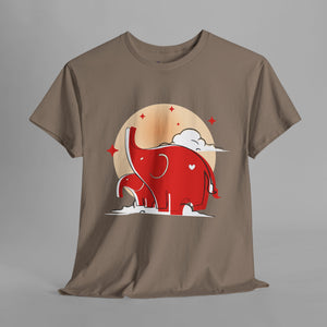 Cute Red Elephant - Graphic T-Shirt