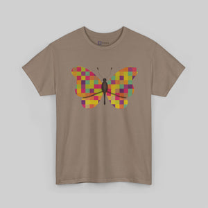 Colourful Patchwork Butterfly - Abstract - Graphic T-Shirt