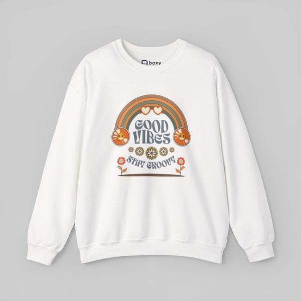 Good Vibes Stay Groovy Sweatshirt
