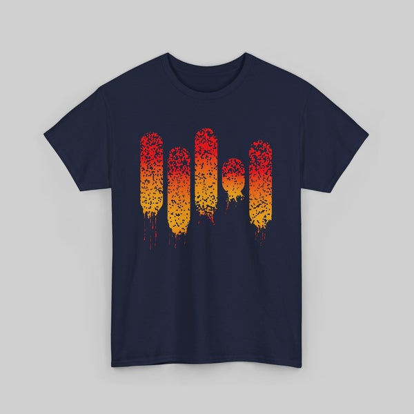 Melting Popsicles Summer Gradient Design Tee