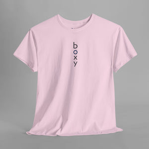 Modern Boxy Logo - Clean Minimalist Brand T-Shirt