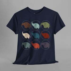 Colorful Elephant Collection - Minimalist - Graphic T-Shirt