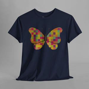 Colourful Patchwork Butterfly - Abstract - Graphic T-Shirt
