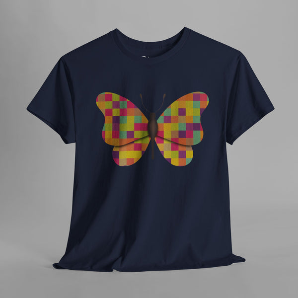 Colorful Patchwork Butterfly T-Shirt