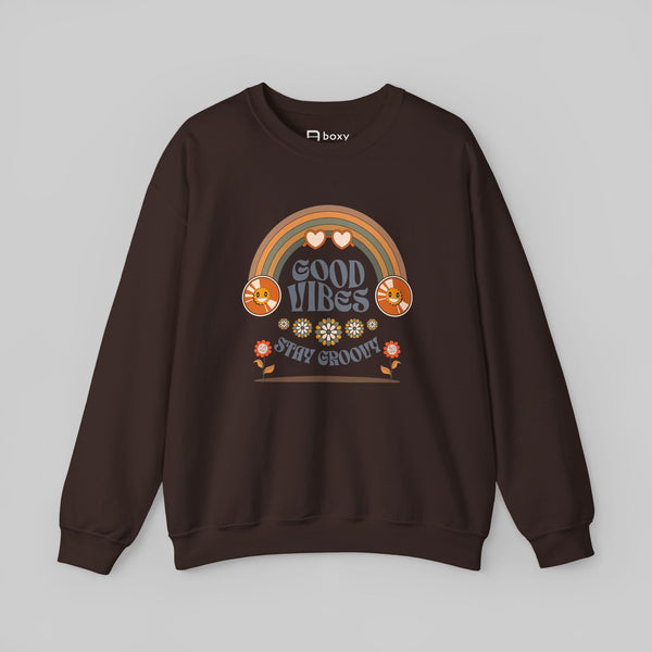 Good Vibes Stay Groovy Sweatshirt