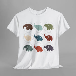 Colorful Elephant Collection - Minimalist - Graphic T-Shirt