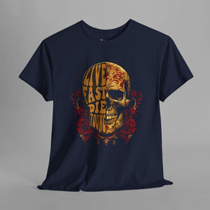 Vintage Gothic Skull - Edgy Rocker Graphic T-Shirt