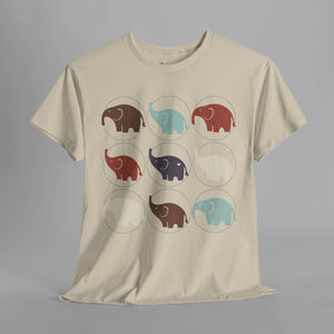 Colorful Elephant Collection - Minimalist - Graphic T-Shirt