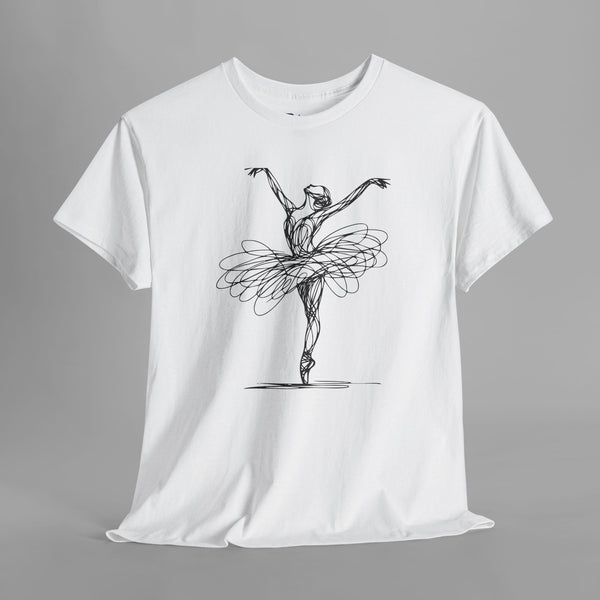 Ballet Dancer Line Art T-Shirt