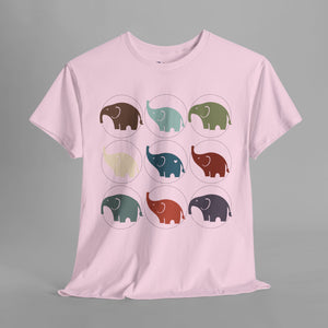 Colorful Elephant Collection - Minimalist - Graphic T-Shirt