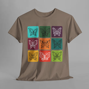 Colorful Butterflies - Nature Lover Aesthetic T-Shirt