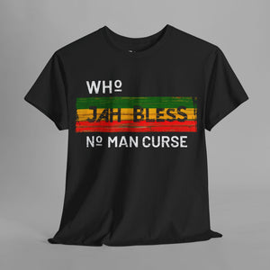 Who Jah Bless No Man Curse Strip Graphic T-Shirt