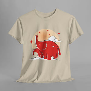 Cute Red Elephant - Graphic T-Shirt