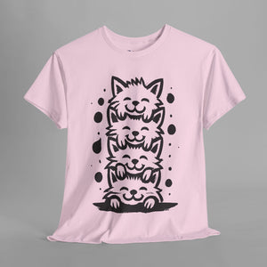 Stacked Cats - Abstract - Graphic T-Shirt