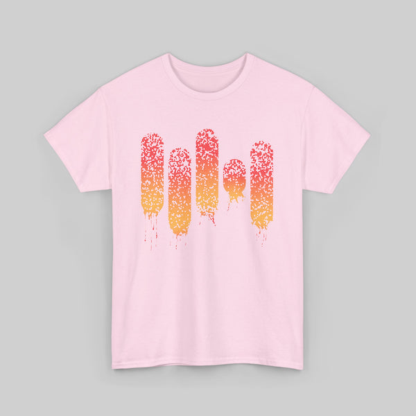 Melting Popsicles Summer Gradient Design Tee