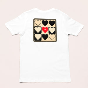 Heart Grid Graphic T-Shirt