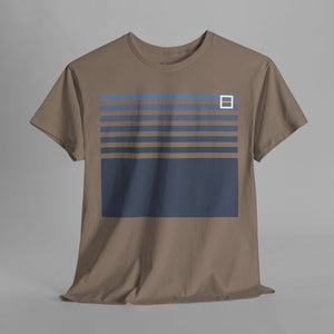 Boxy Striped Pattern - Retro 80s Style Graphic T-Shirt