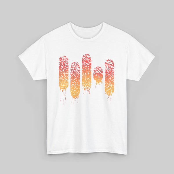 Melting Popsicles Summer Gradient Design Tee