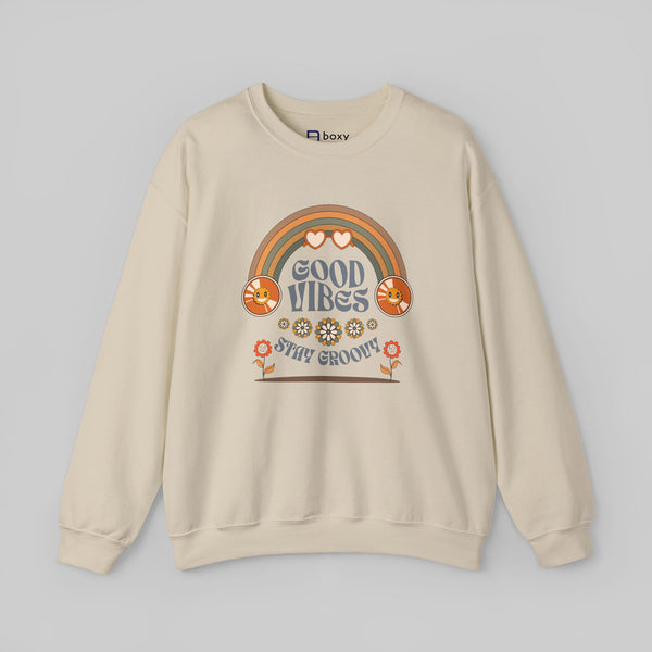Good Vibes Stay Groovy Sweatshirt