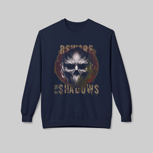 "Beware The Shadows" Gothic Skull - Sweatshirt