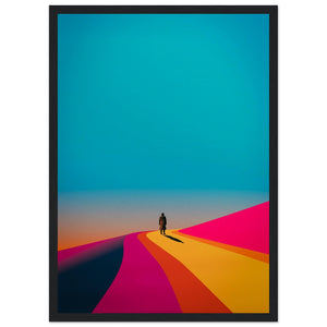 Rainbow Journey Black Framed Poster