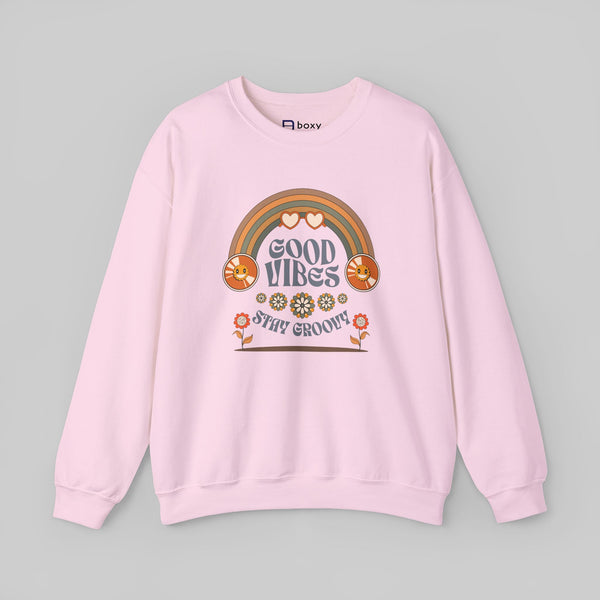 Good Vibes Stay Groovy Sweatshirt