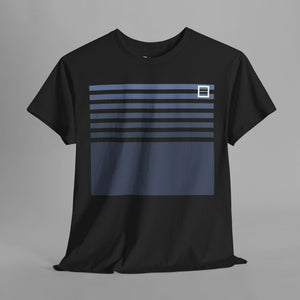 Boxy Striped Pattern - Retro 80s Style Graphic T-Shirt