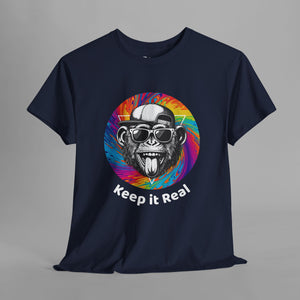 Keep It Real Monkey Graphic T-Shirt