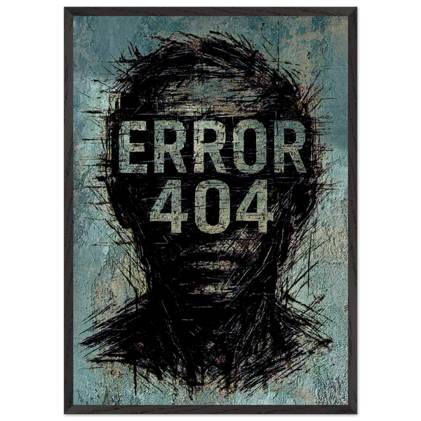 404 Not Found Black Frame